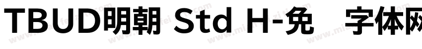 TBUD明朝 Std H字体转换